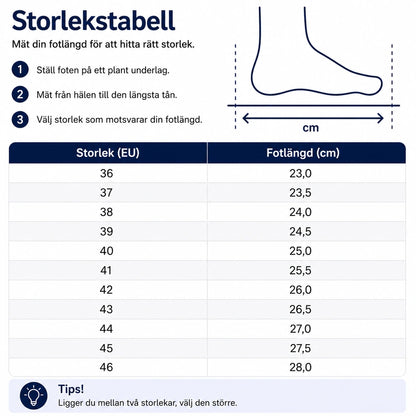 Luftiga ortopediska skor för svullna fötter