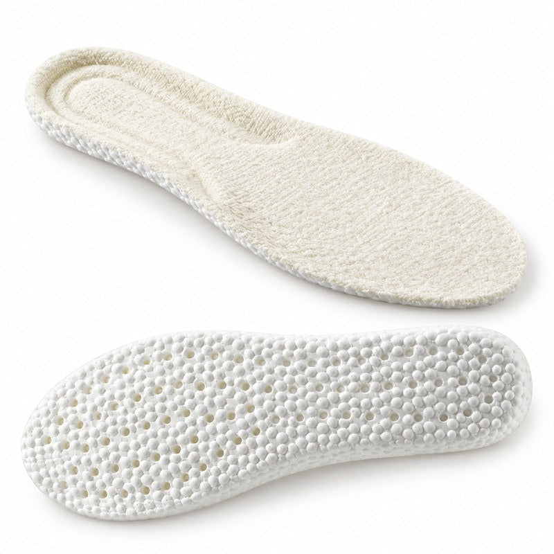 Fodrade sulor med mjuk flanell Offwhite