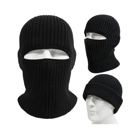 vintermössa & ansiktsmask 2-in-1 – värmande skydd utomhus